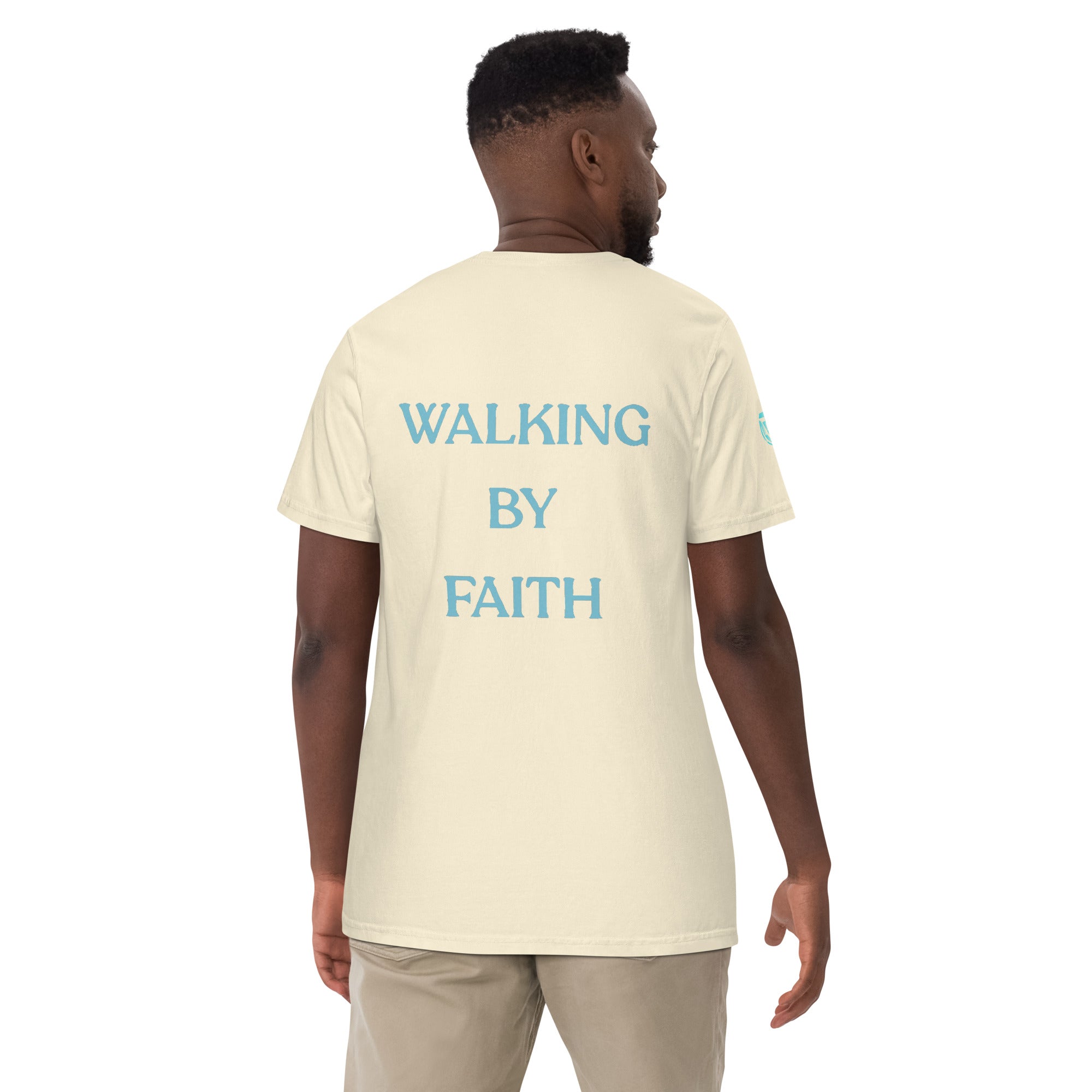 Walking By Faith Unisex Garment-Dyed Heavyweight T-Shirt