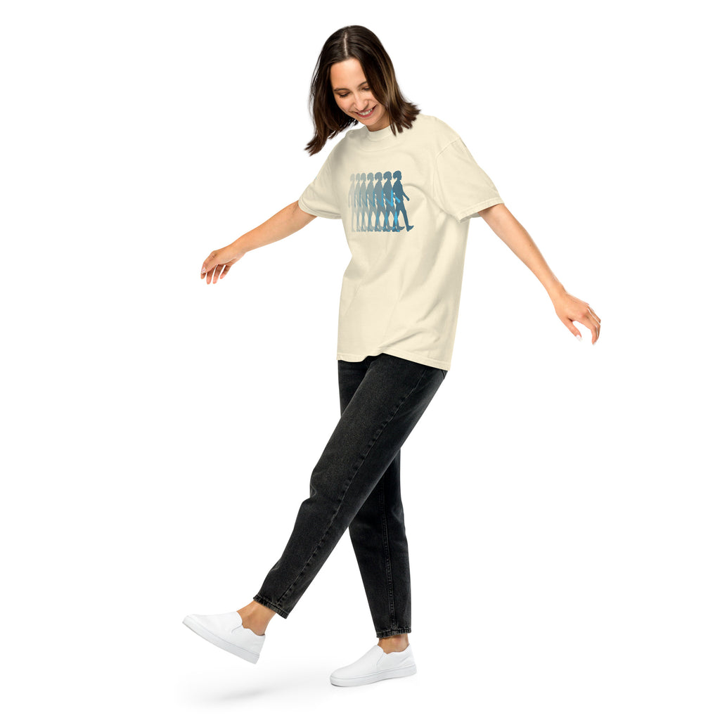 Walking By Faith Unisex Garment-Dyed Heavyweight T-Shirt