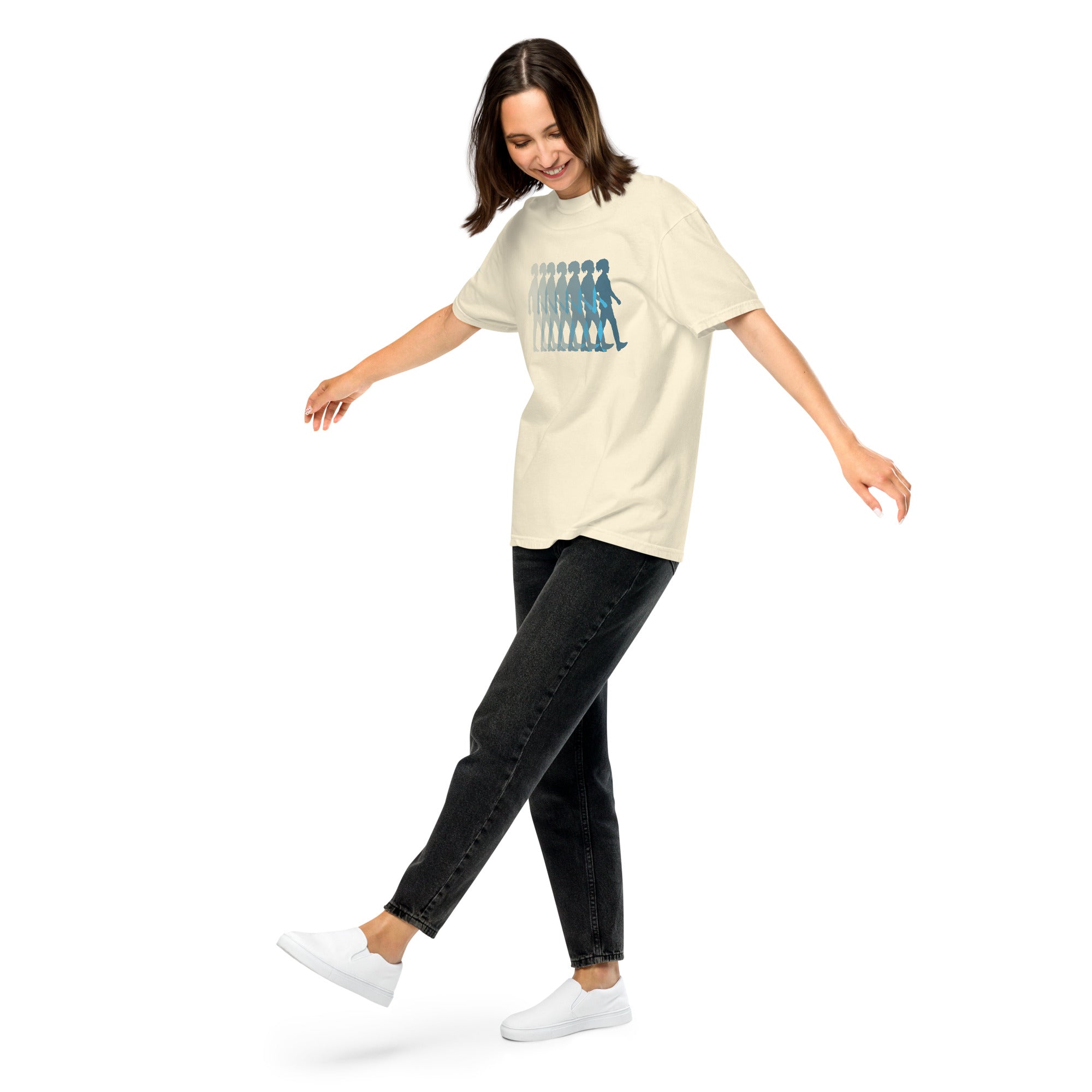 Walking By Faith Unisex Garment-Dyed Heavyweight T-Shirt
