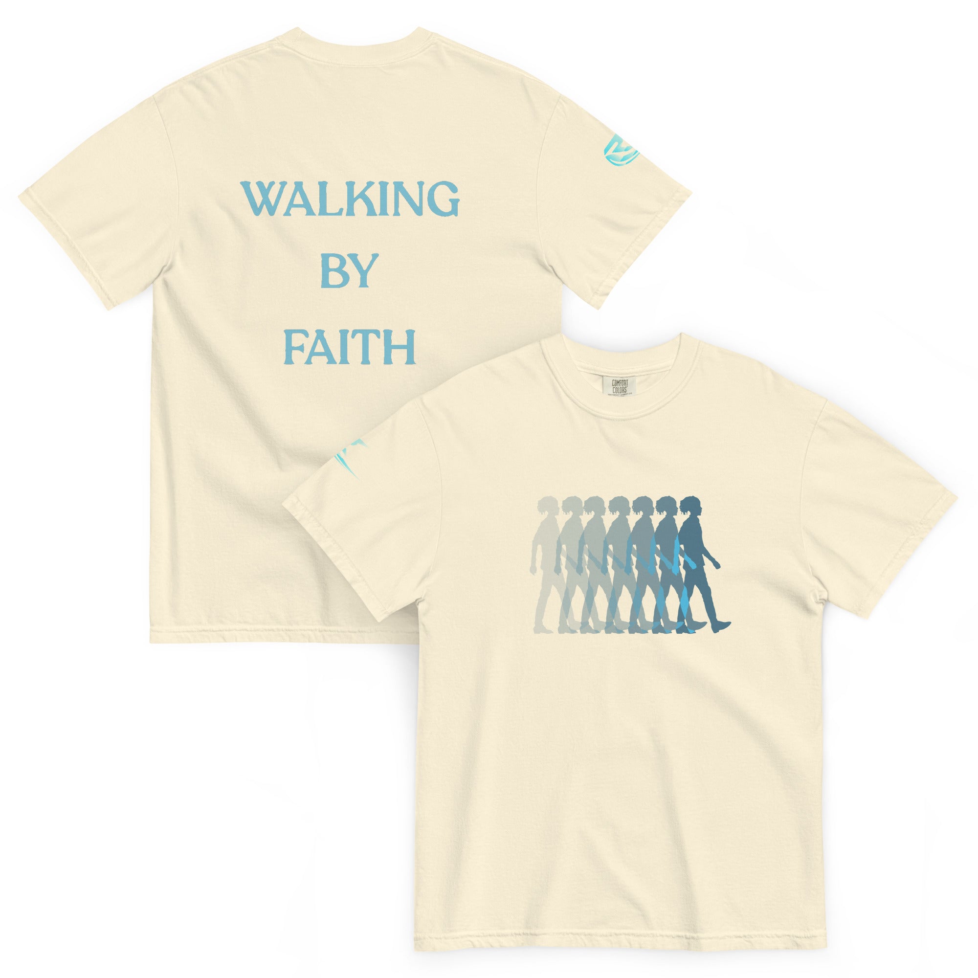 Walking By Faith Unisex Garment-Dyed Heavyweight T-Shirt